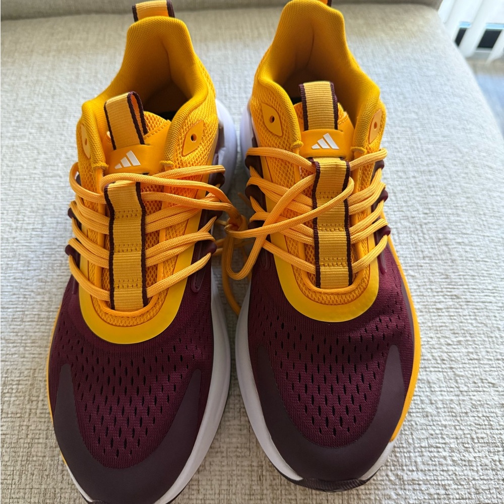 Unisex adidas Maroon/Gold Arizona State Sun Devils AlphaBoost V2 Shoes - Picture 3 of 6